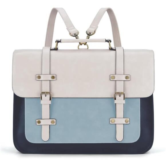 Handbags - Laptop Bag for Women Vegan Leather Messenger Bag Fashion Briefcase